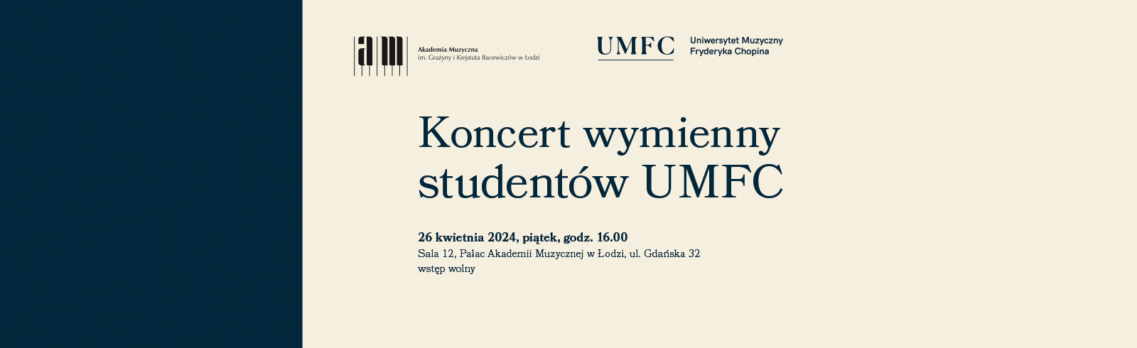 Koncert wymienny UMFC 2024-04-26