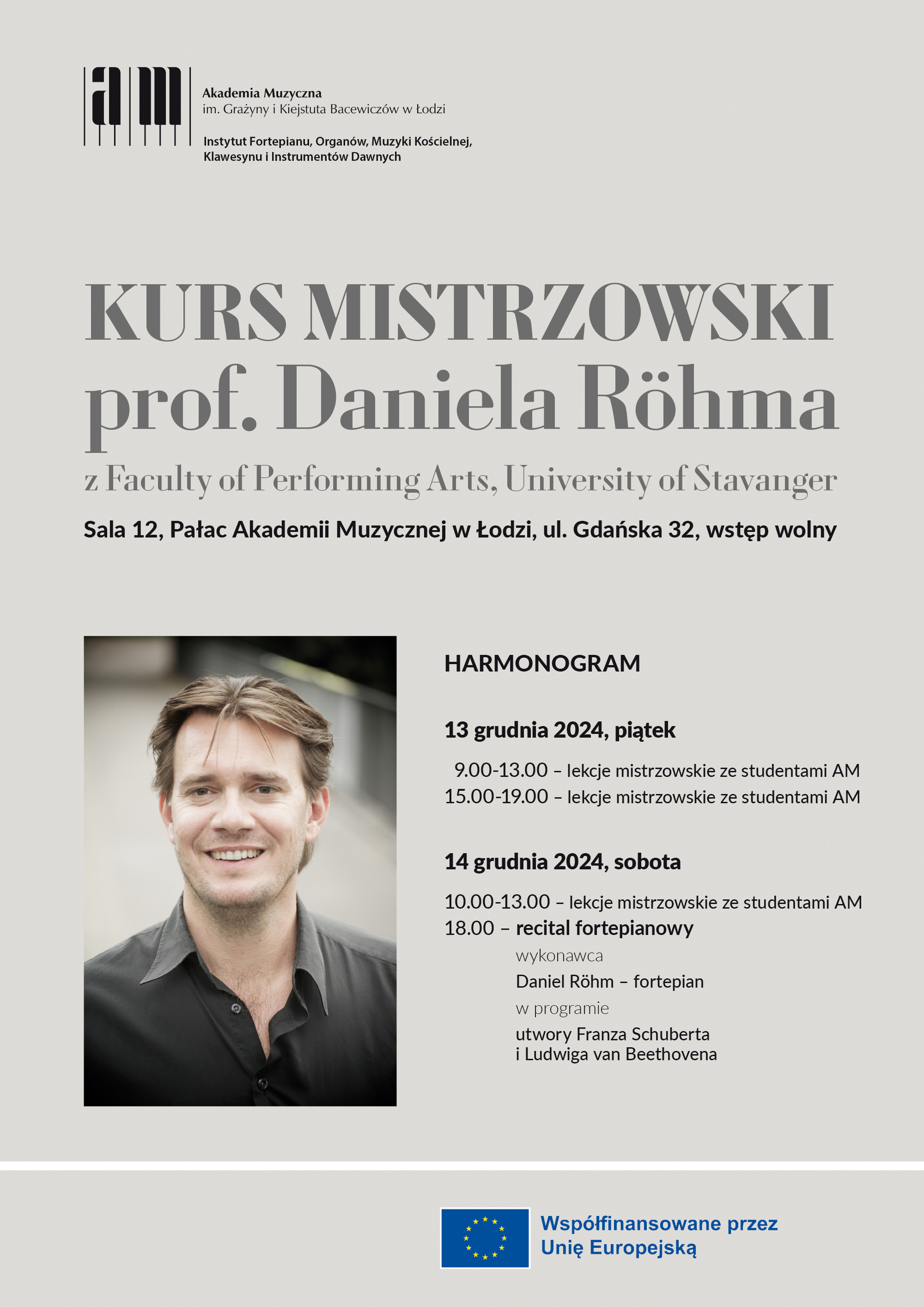 Kurs mistrzowski  – prof. Daniel Röhm