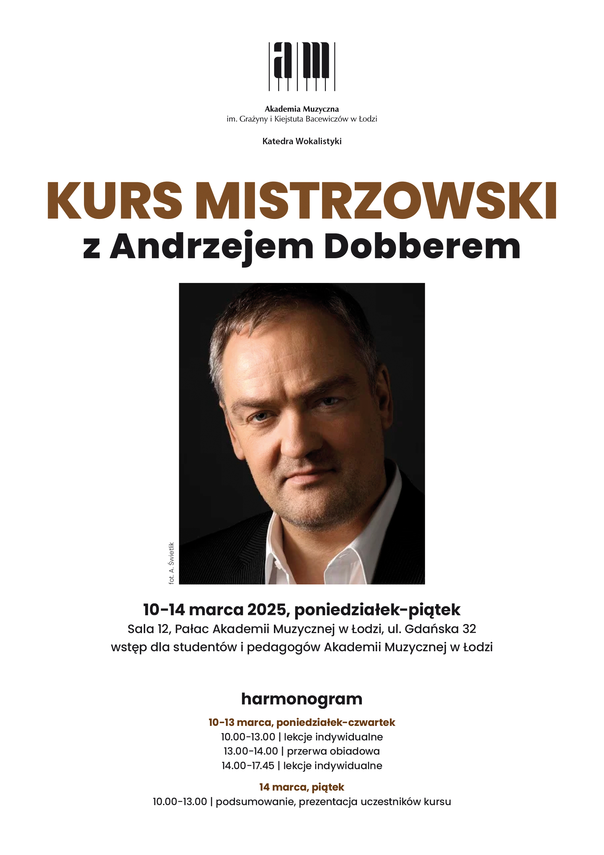 Kurs Mistrzowski z Andrzejem Dobberem