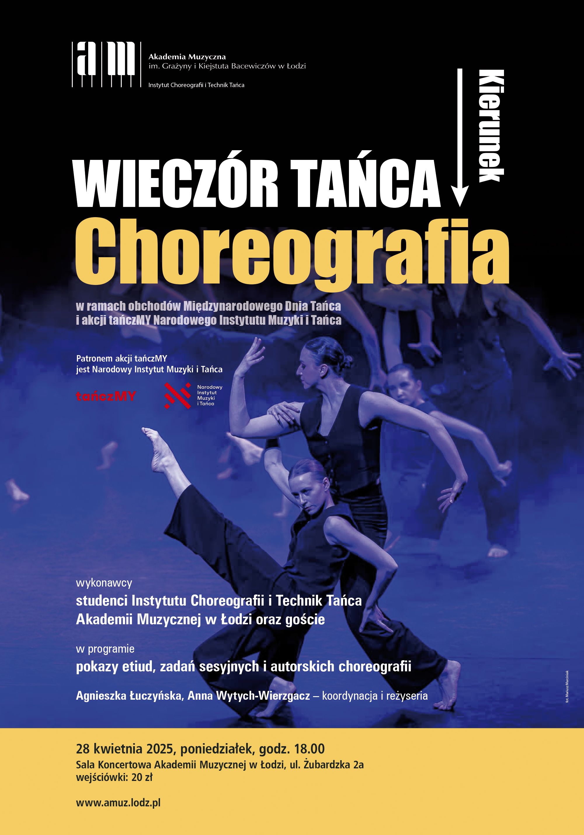 Wieczór tańca KIERUNEK –> CHOREOGRAFIA