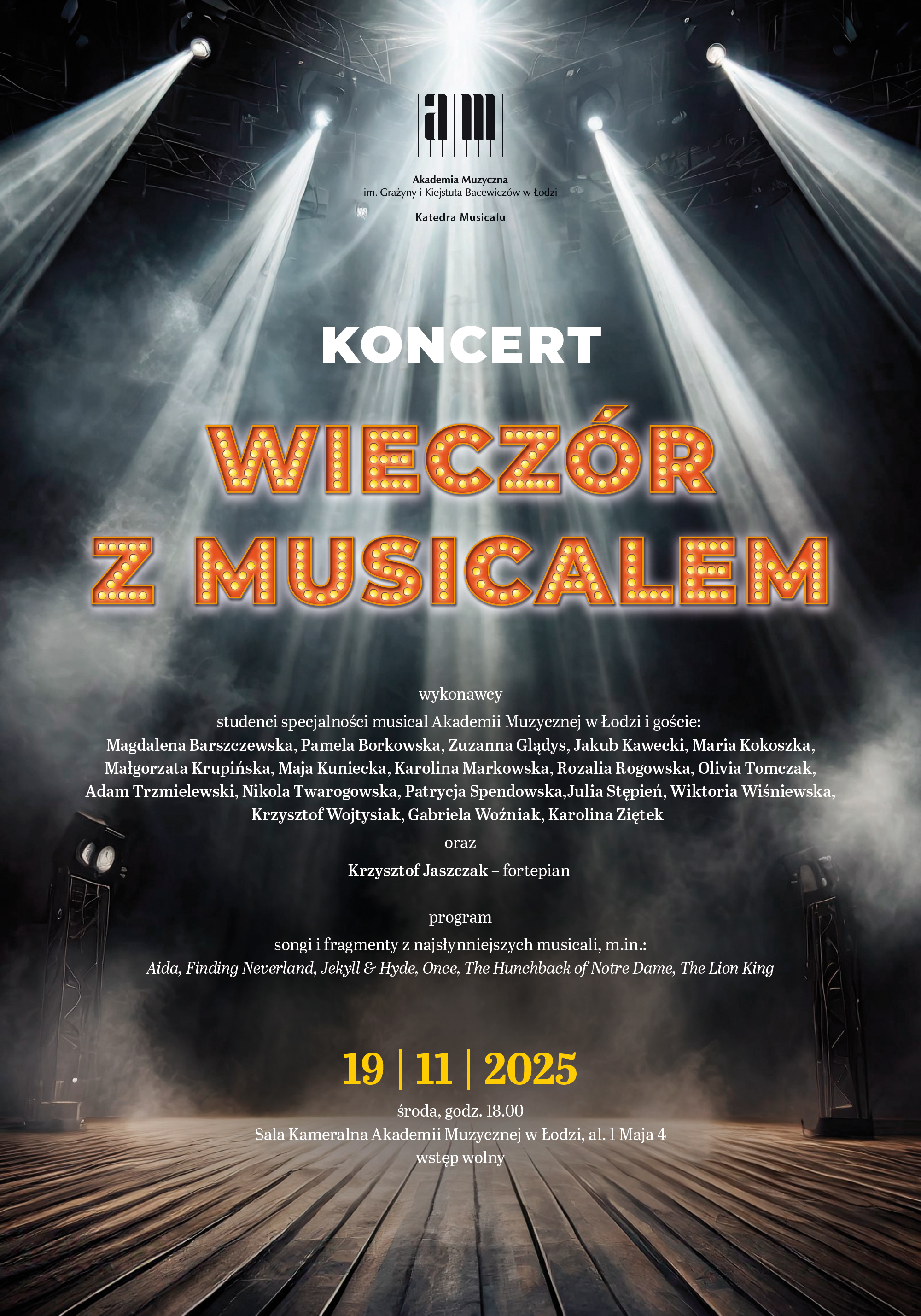 Koncert WIECZÓR Z MUSICALEM