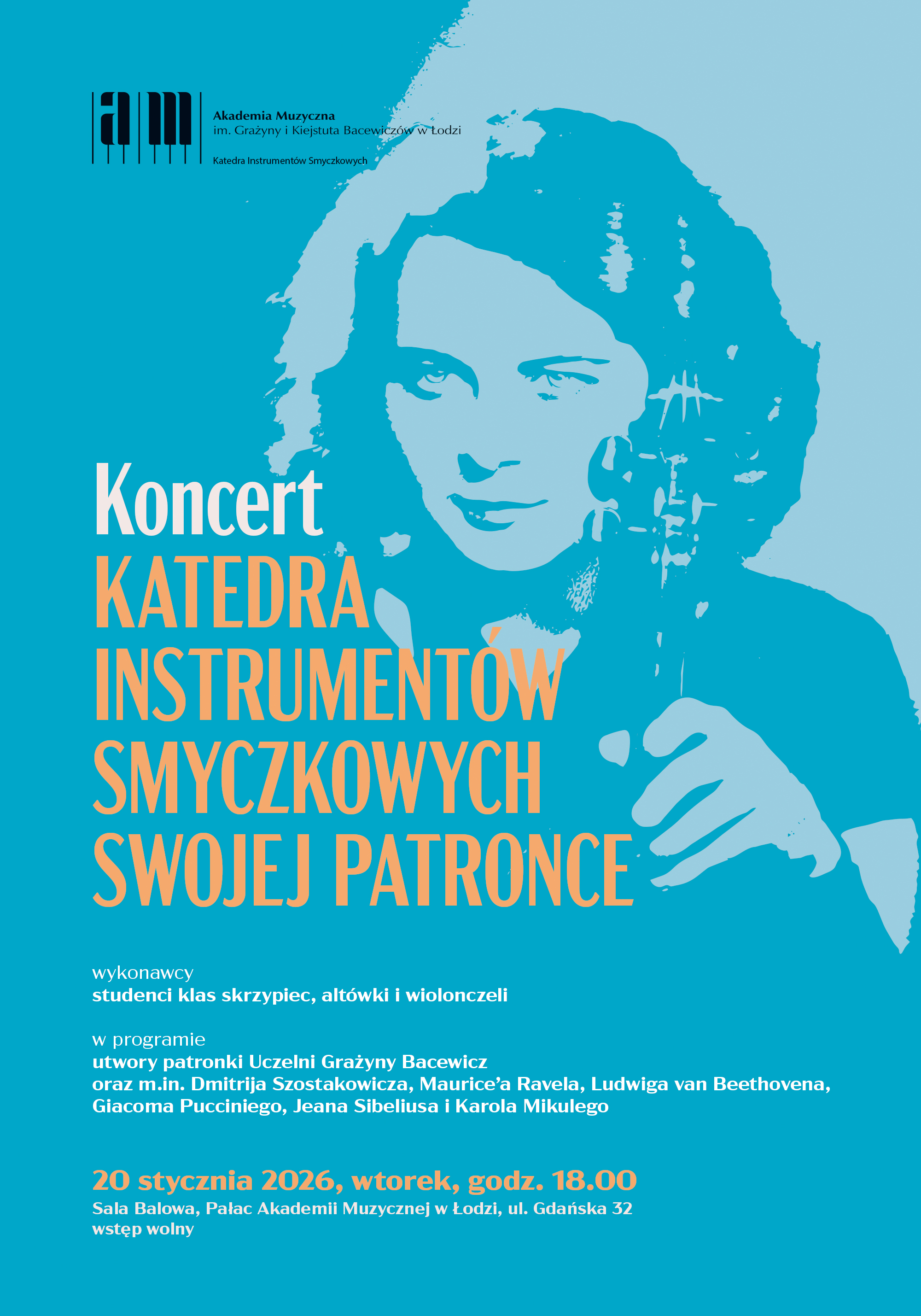 Koncert KATEDRA INSTRUMENTÓW SMYCZKOWYCH SWOJEJ PATRONCE