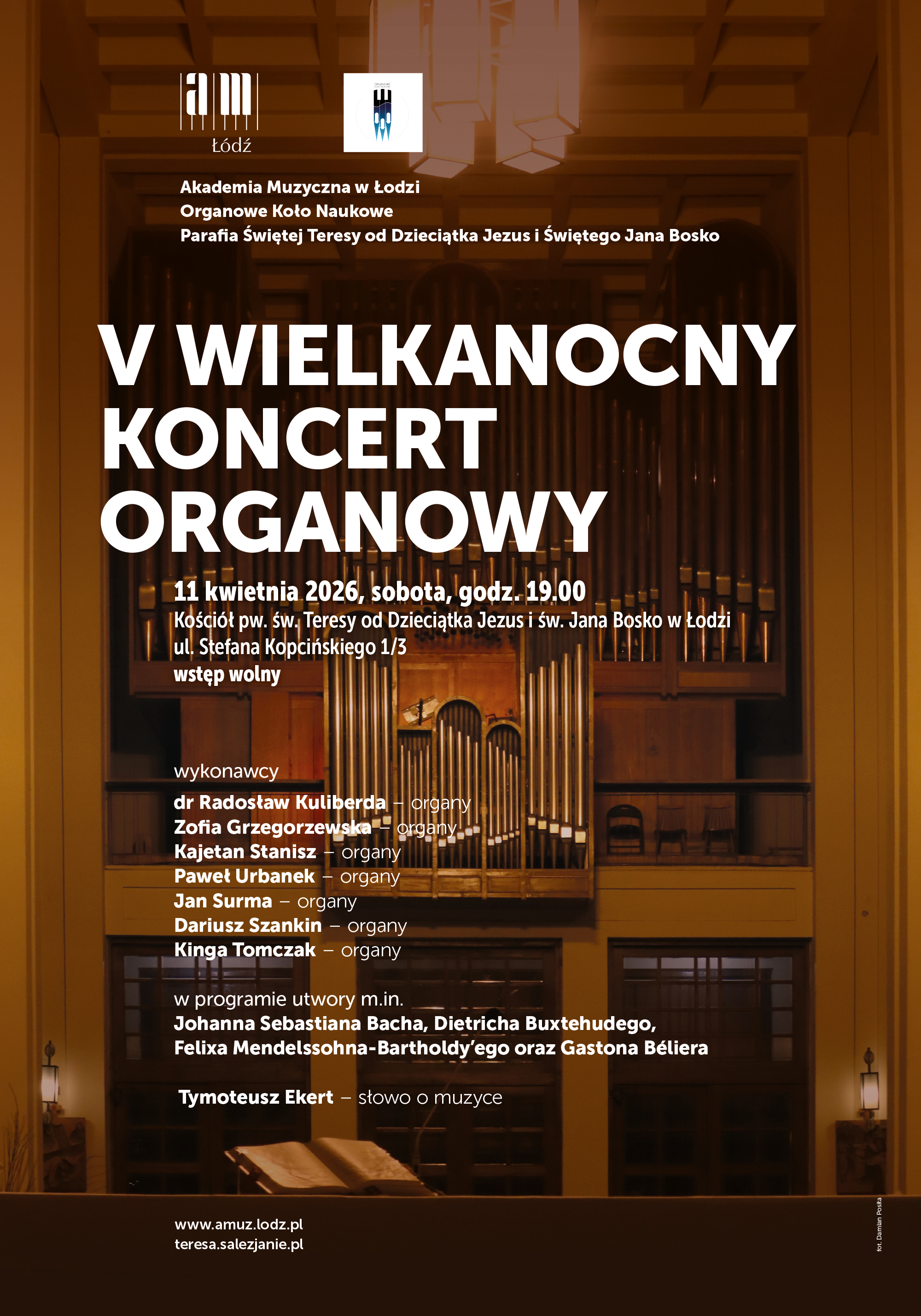 V wielkanocny koncert organowy