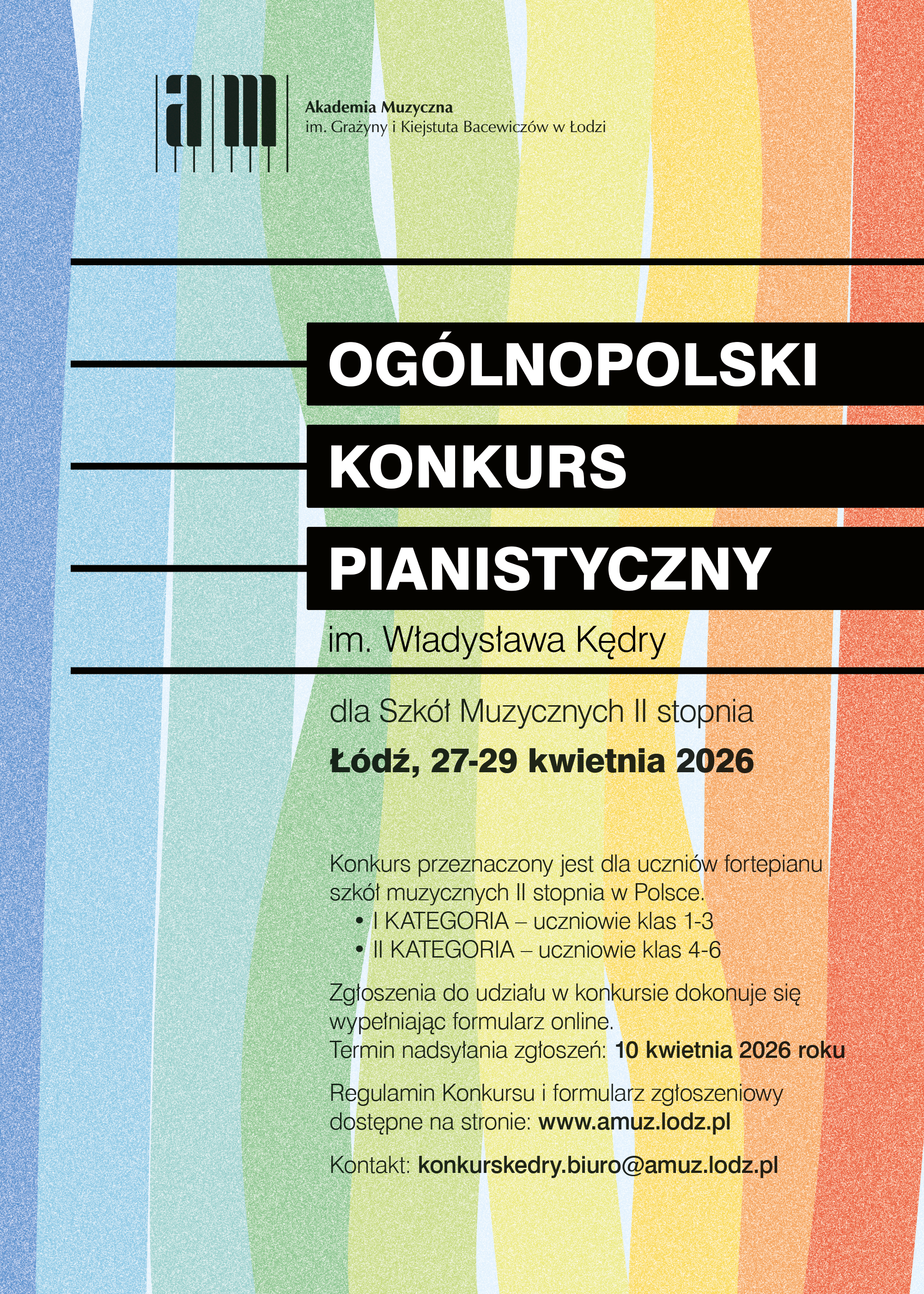 Ogólnopolski Konkurs Pianistyczny im. Władysława Kędry – EDYCJA 2026