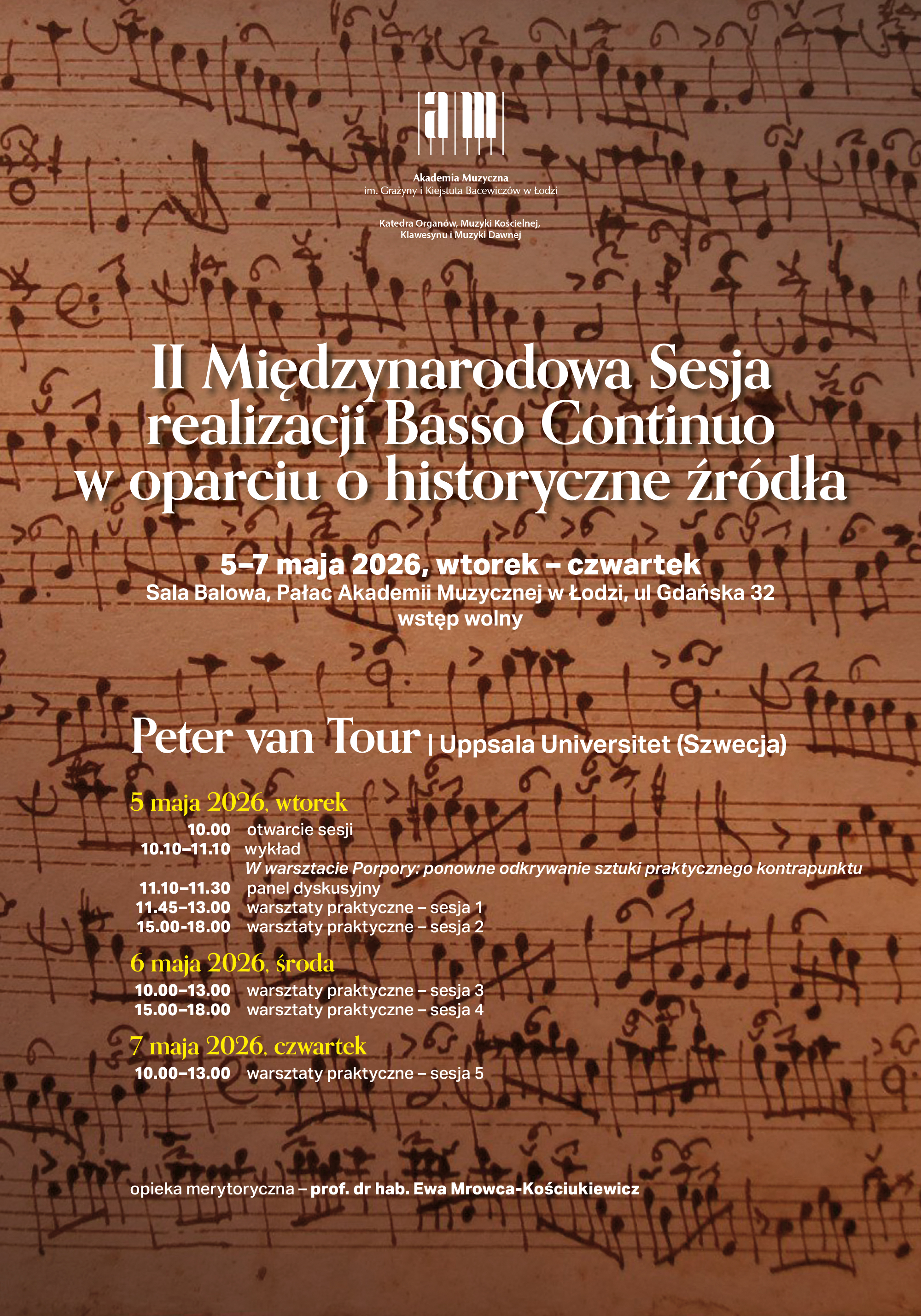 II Międzynarodowa Sesja realizacji Basso Continuo